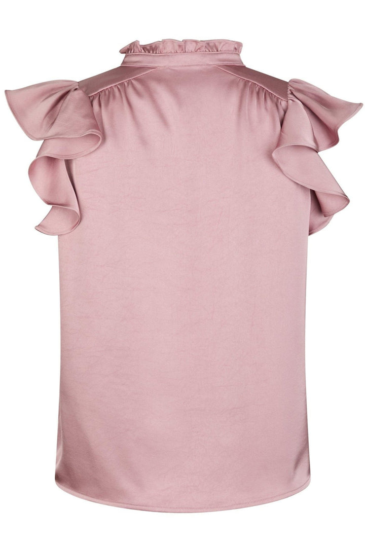 Stella Heavy Sateen Blouse Evening Rose | Skjorter og bluser | Smuk - Dameklær på nett
