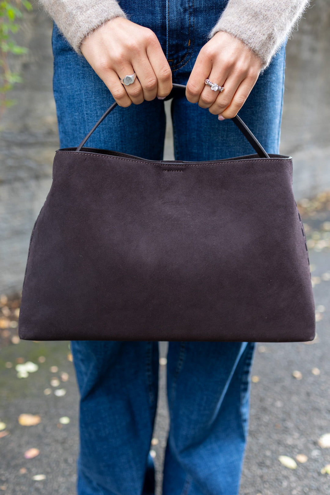 Stella Medium Suede Bag Delicioso | Vesker | Smuk
