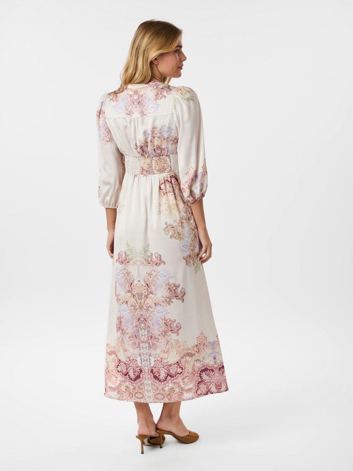 Stellar Artist Paisley Dress Ivory | Kjoler | Smuk - Dameklær på nett