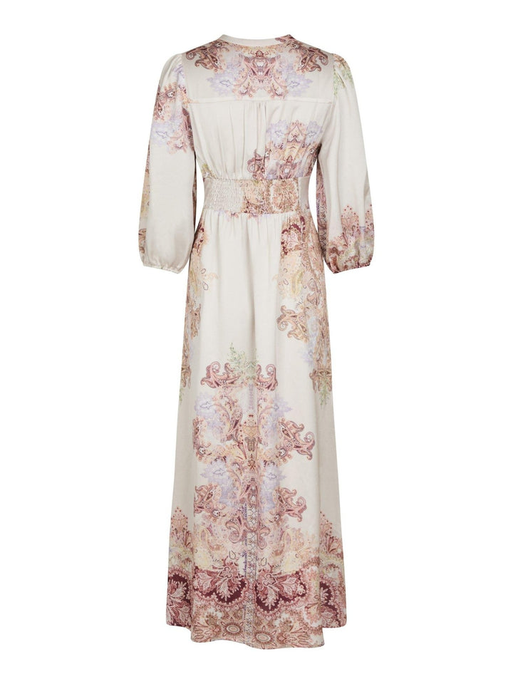 Stellar Artist Paisley Dress Ivory | Kjoler | Smuk - Dameklær på nett