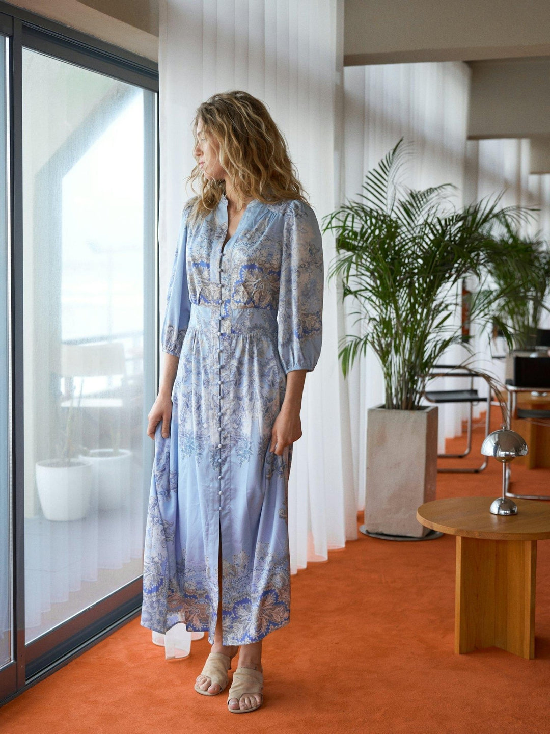 Stellar Artist Paisley Dress Light Blue | Kjoler | Smuk