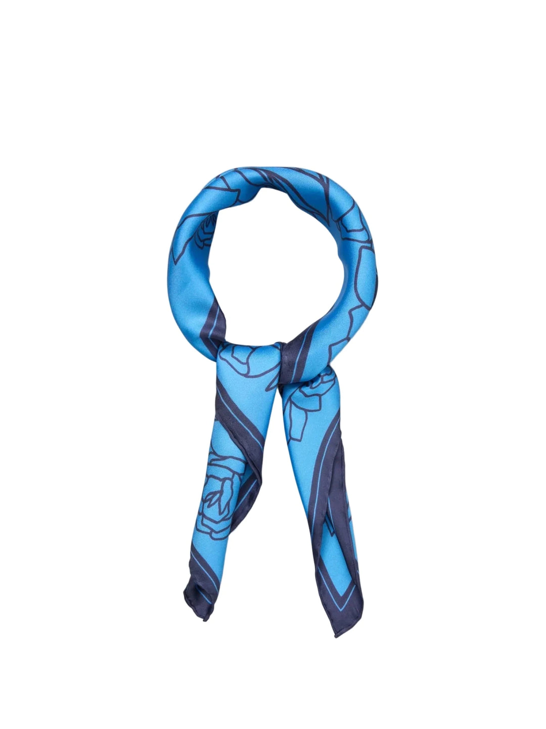 Stencia Tulip Sia Scarf Azure Blue | Accessories | Smuk