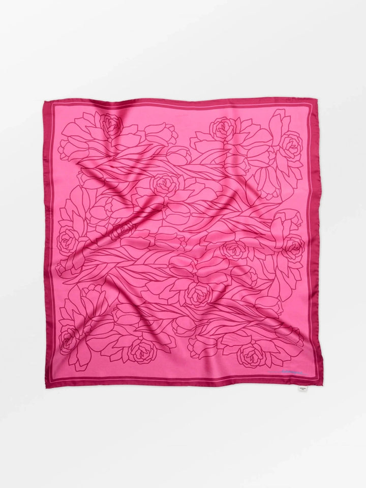 Stencia Tulip Sia Scarf Vivacious Pink | Accessories | Smuk