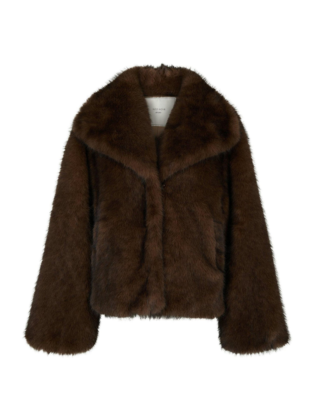 Stephanie Faux Fur Jacket Brown | Yttertøy | Smuk - Dameklær på nett