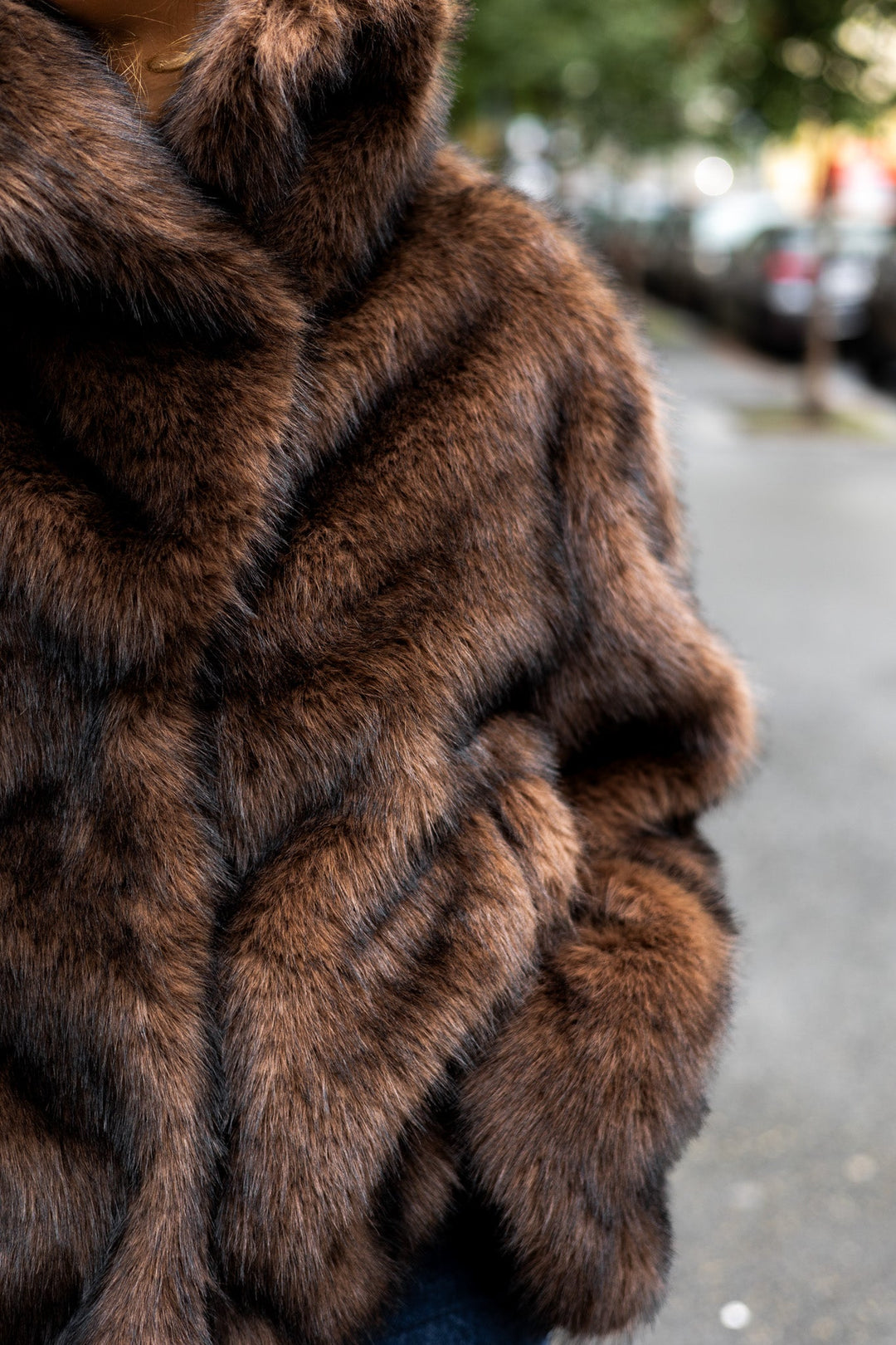 Stephanie Faux Fur Jacket Brown | Yttertøy | Smuk - Dameklær på nett