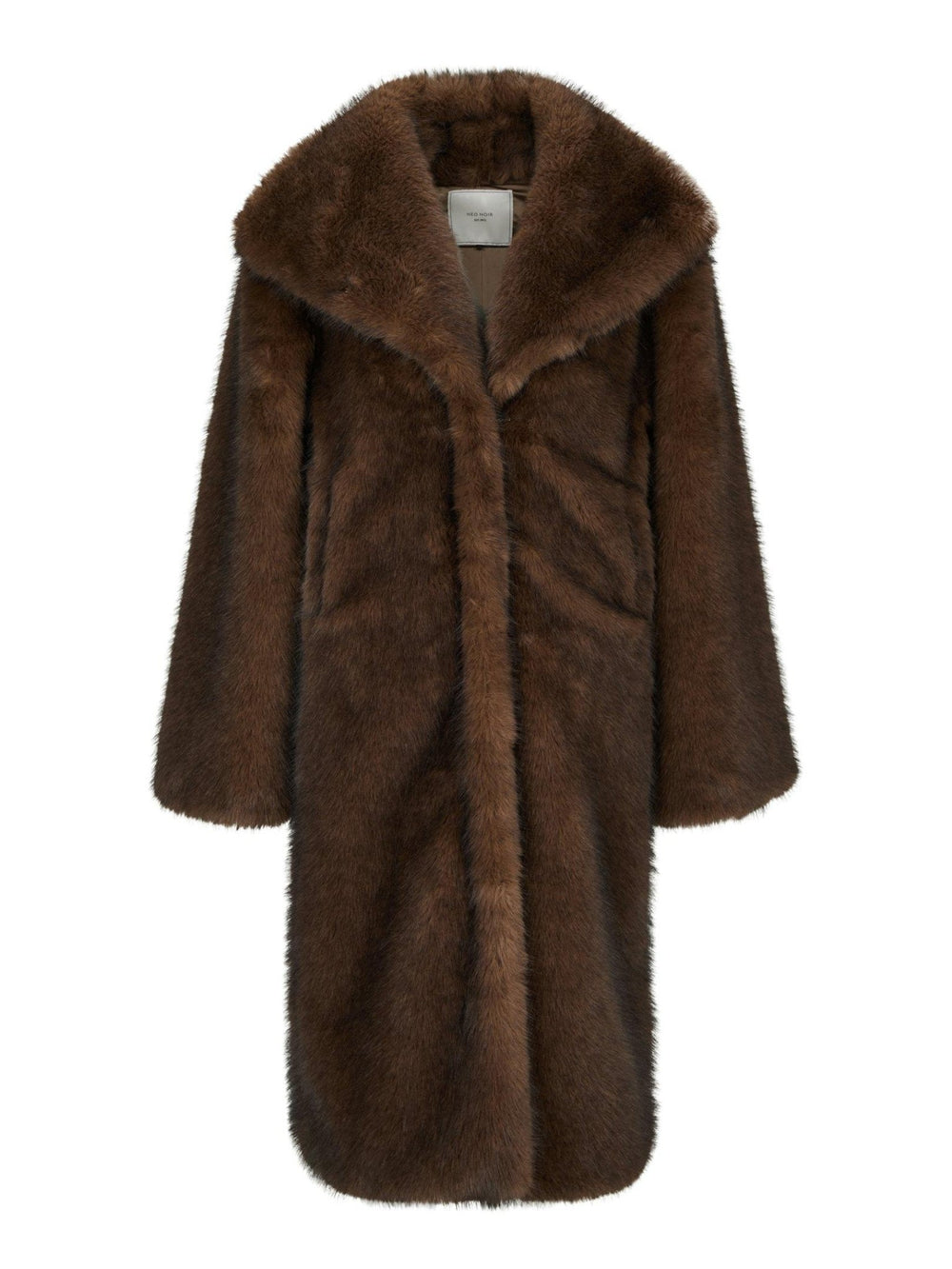 Stephanie Faux Fur Long Jacket Brown | Yttertøy | Smuk - Dameklær på nett