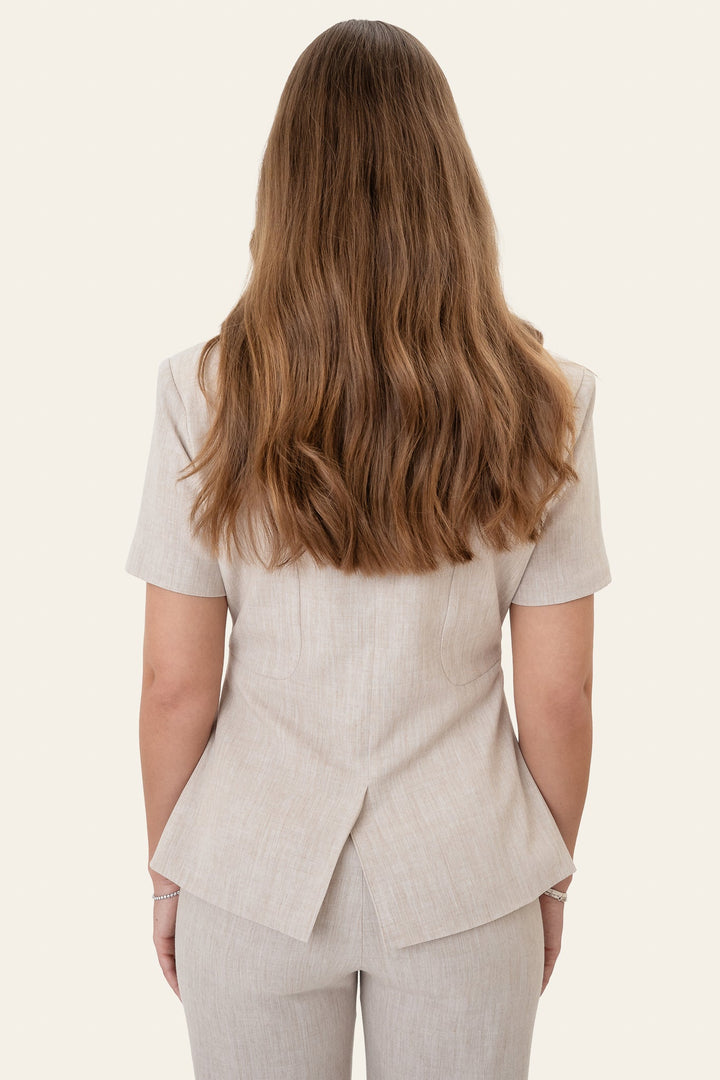 Stine Tee Blazer Beige | Blazer | Smuk