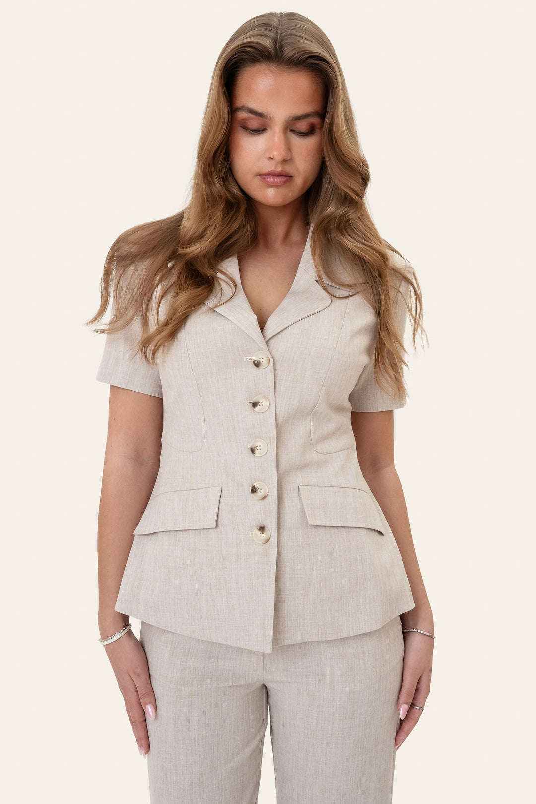 Stine Tee Blazer Beige | Blazer | Smuk