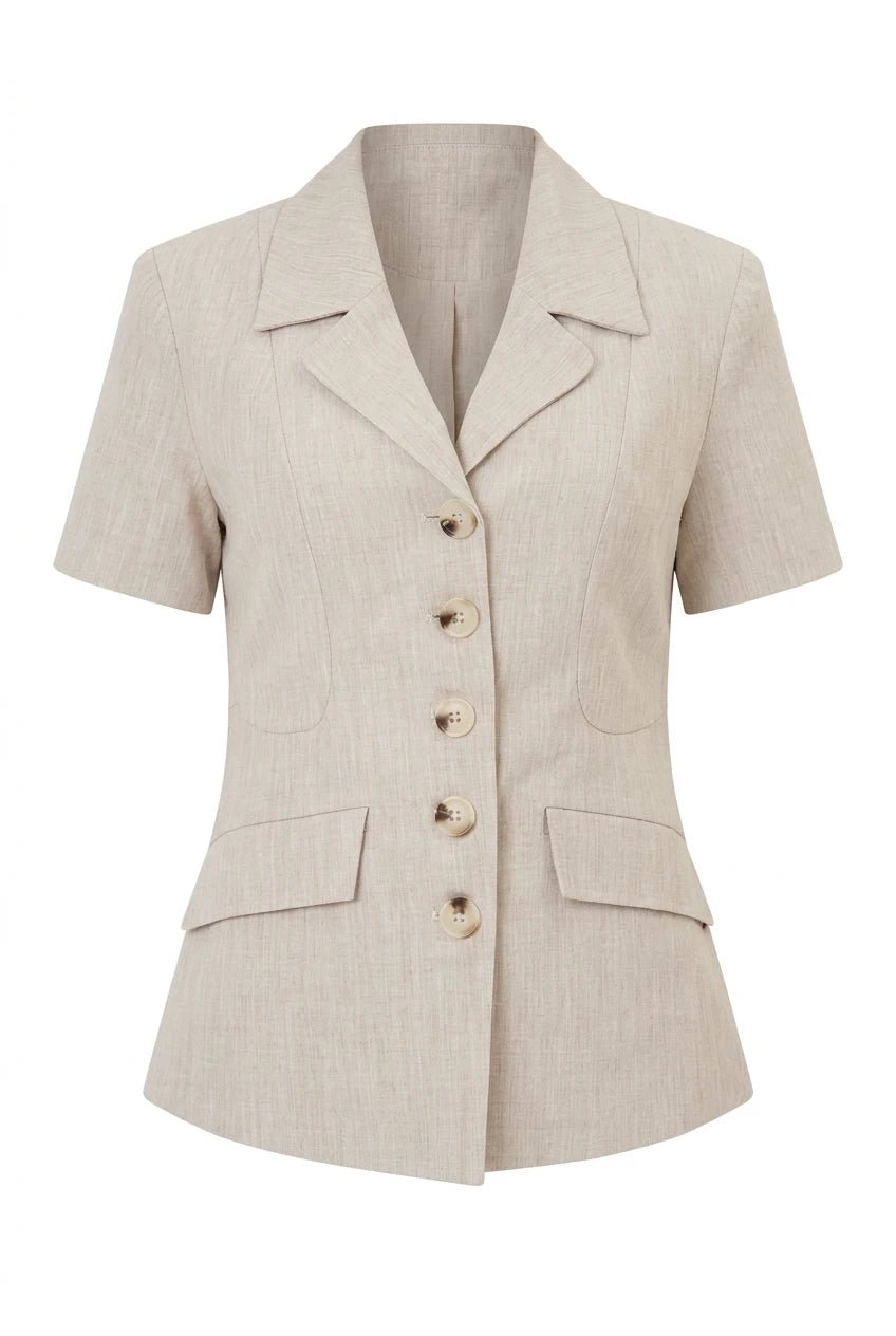 Stine Tee Blazer Beige | Blazer | Smuk