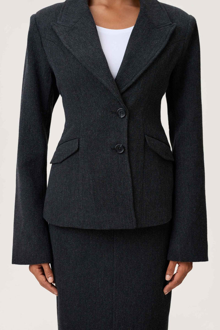 Stockholm Blazer Black Melange | Blazer | Smuk