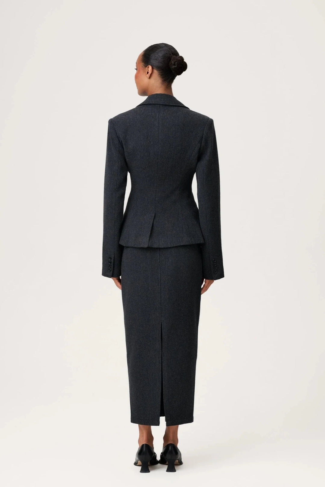 Stockholm Blazer Black Melange | Blazer | Smuk