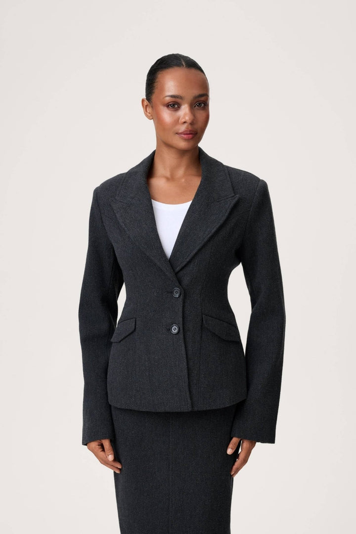 Stockholm Blazer Black Melange | Blazer | Smuk