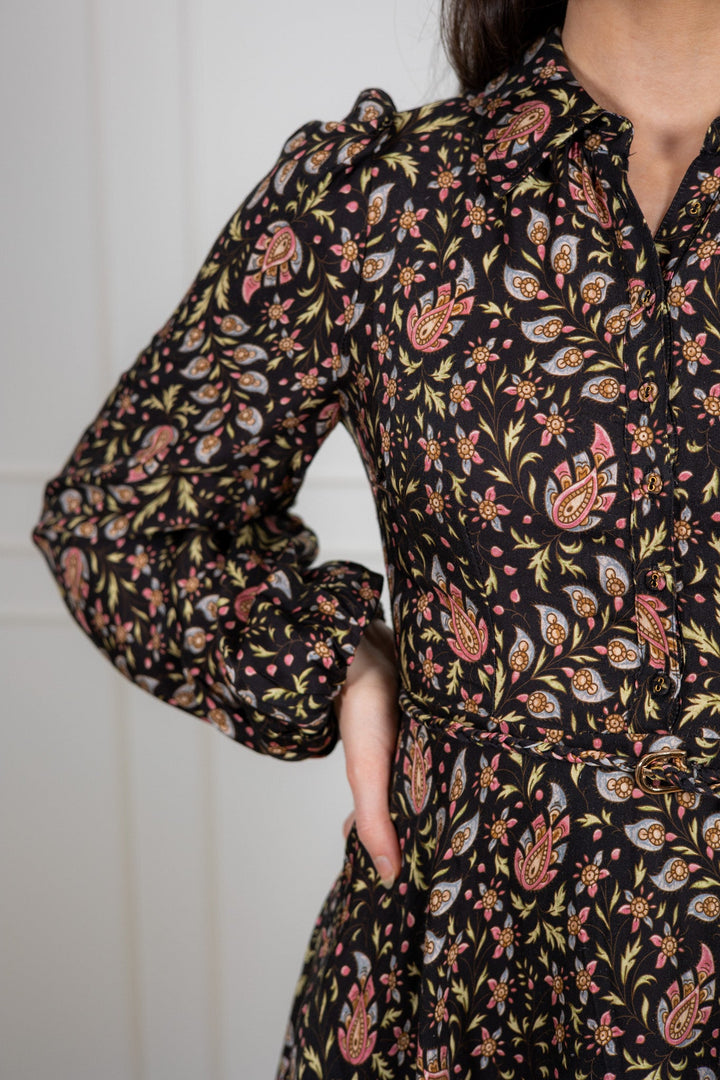 Striped Collared Midi Dress Petite Paisley | Kjoler | Smuk - Dameklær på nett