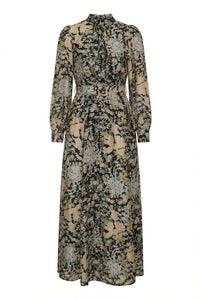 Striped Organza Belt Dress Callidora