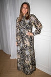 Striped Organza Belt Dress Callidora