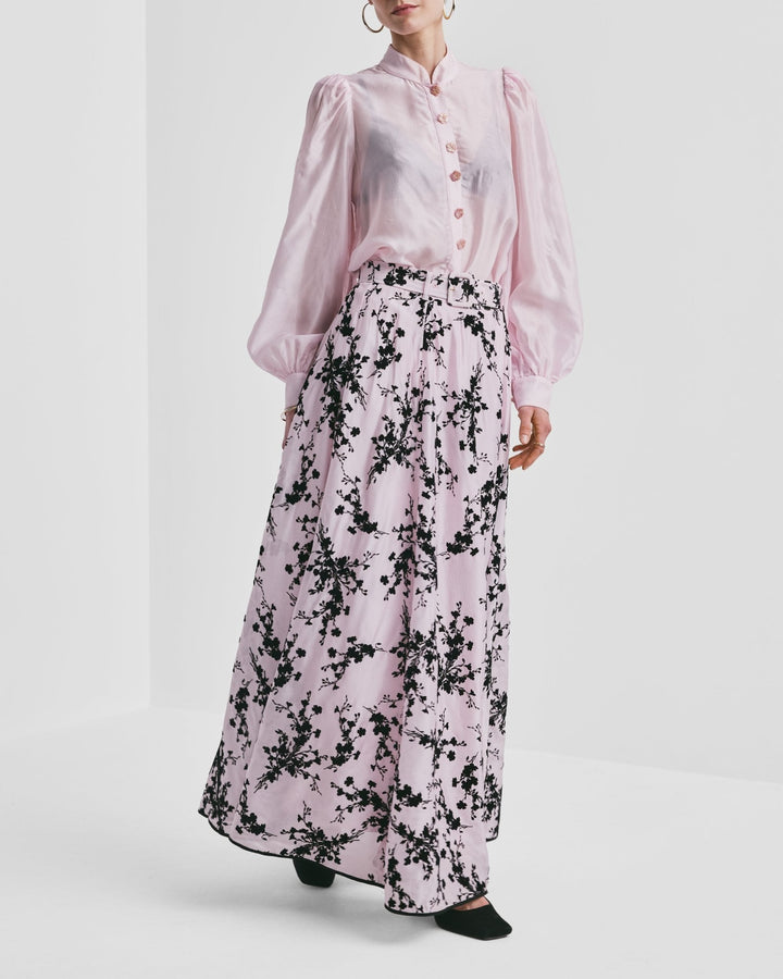 Striped Organza Blouse Light Pink | Skjorter og bluser | Smuk