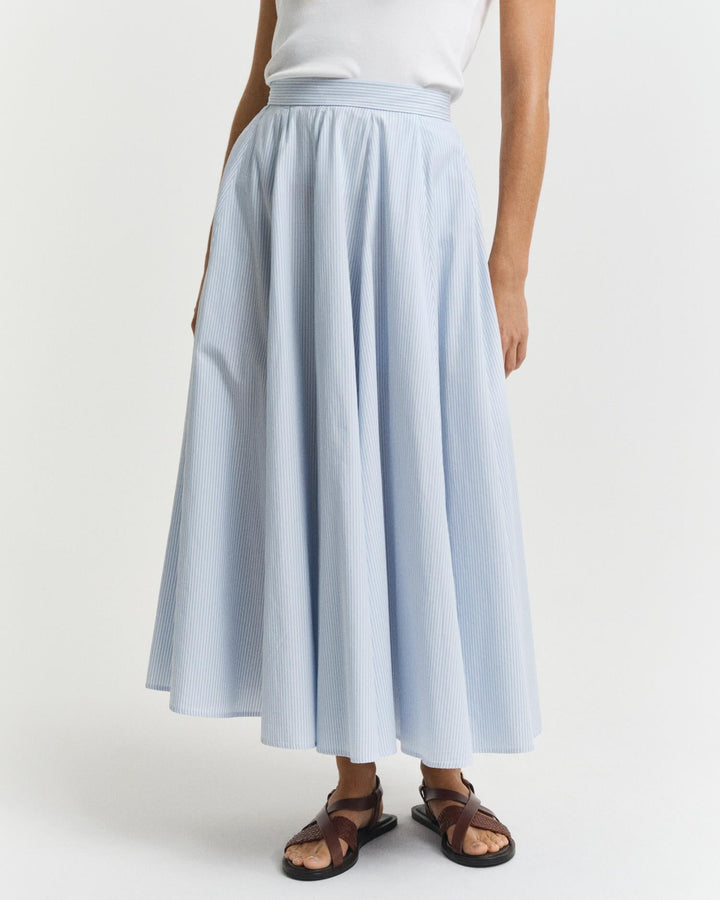 Striped Skirt Fresh Blue | Skjørt | Smuk - Dameklær på nett