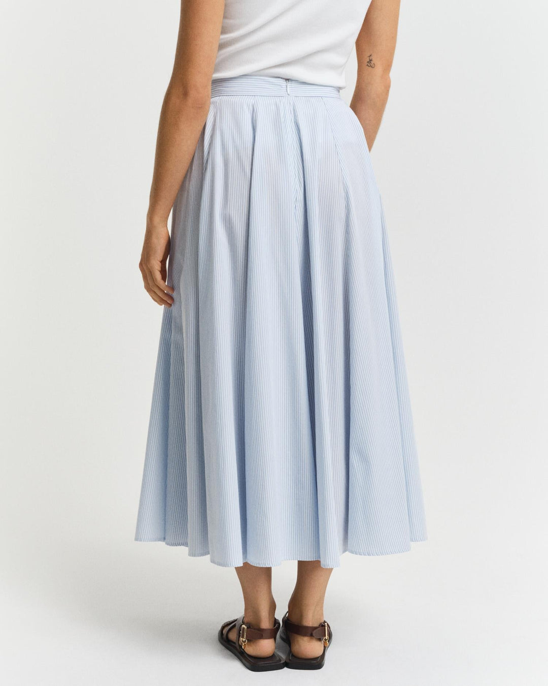 Striped Skirt Fresh Blue | Skjørt | Smuk - Dameklær på nett