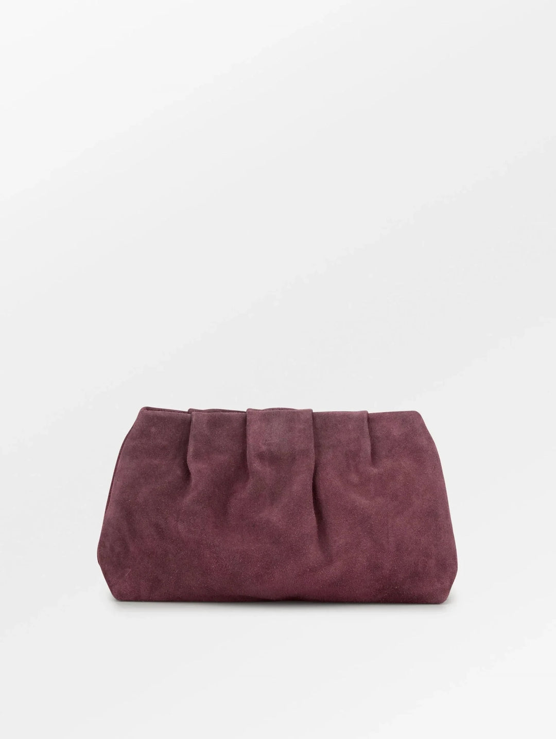 Suede Clutch Bag Maroon Brown | Vesker | Smuk