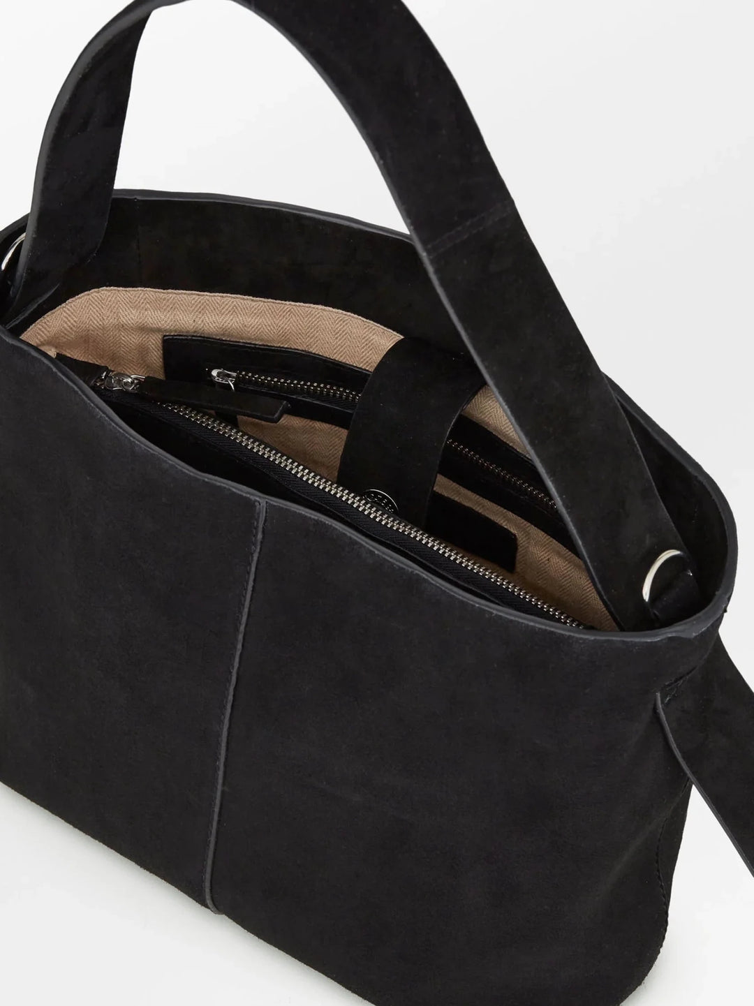Suede Fraya Small Bag Black | Vesker | Smuk