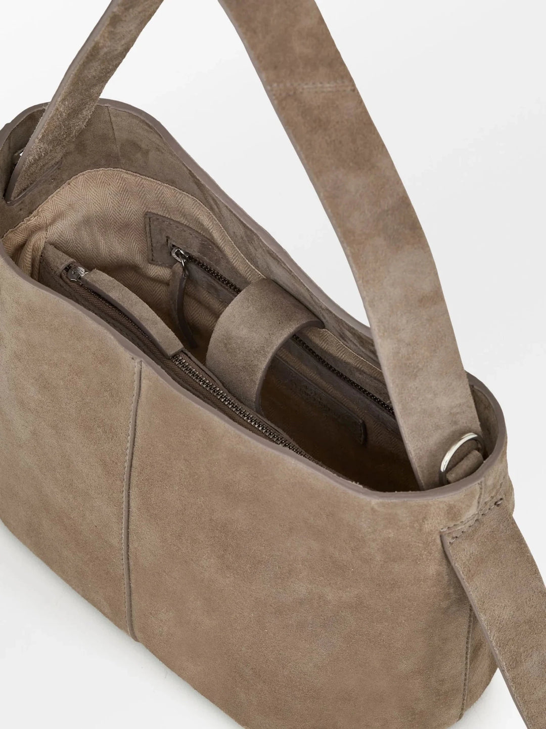 Suede Fraya Small Bag Moral Gray | Vesker | Smuk