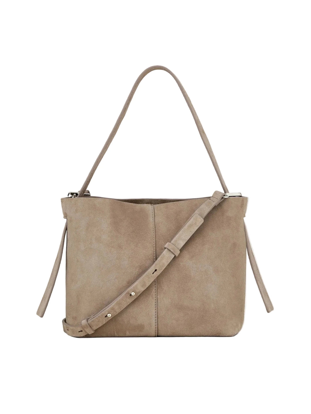 Suede Fraya Small Bag Moral Gray | Vesker | Smuk