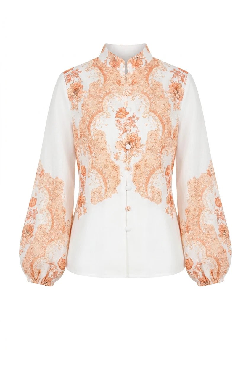 Summer Blouse White Paisley | Skjorter og bluser | Smuk