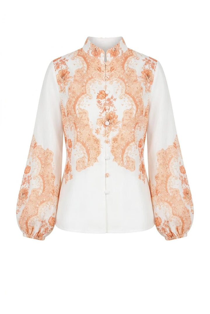 Summer Blouse White Paisley | Skjorter og bluser | Smuk