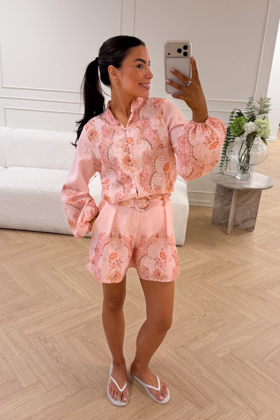Summer Shorts Pink Paisley | Skjorter og bluser | Smuk