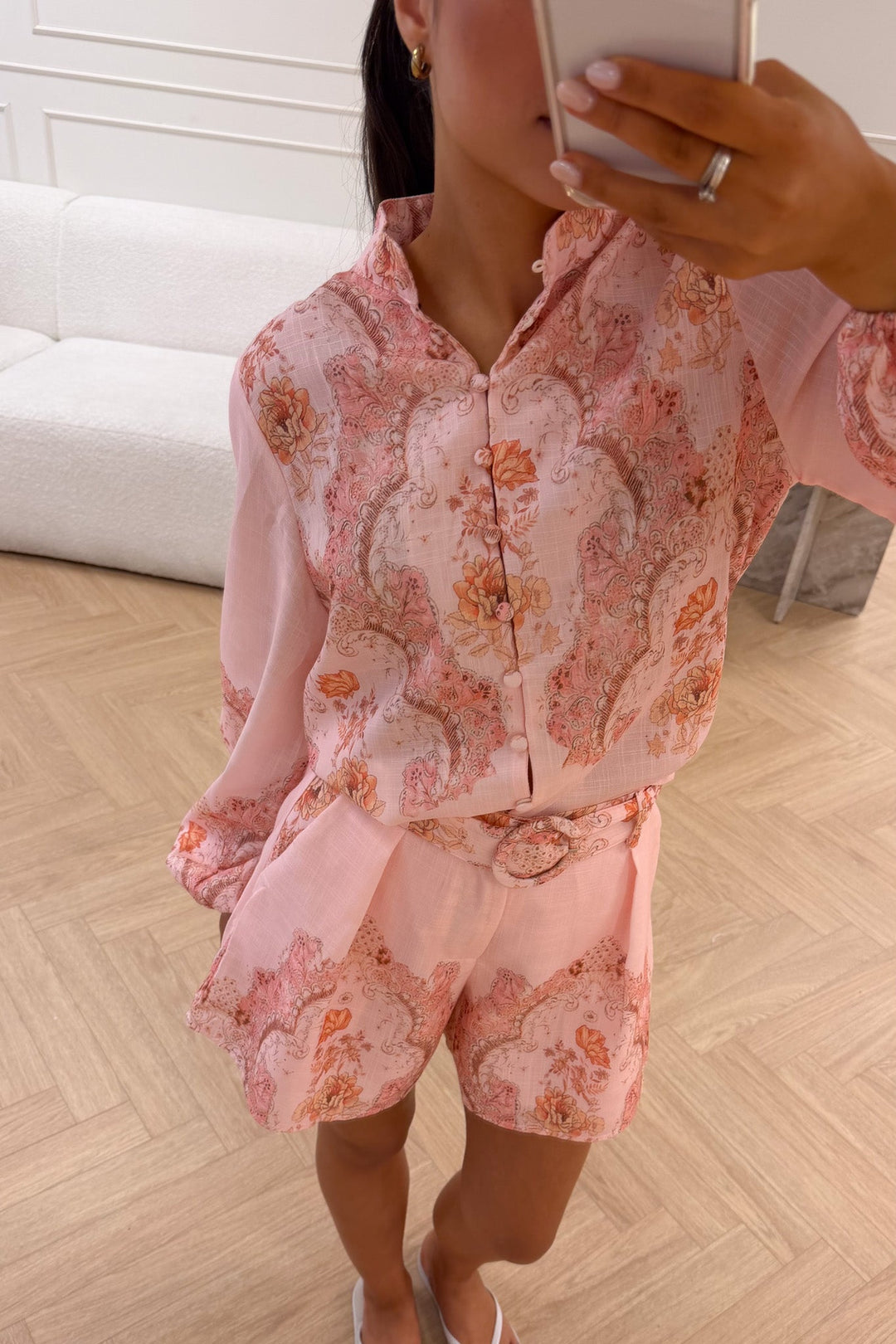 Summer Shorts Pink Paisley | Skjorter og bluser | Smuk