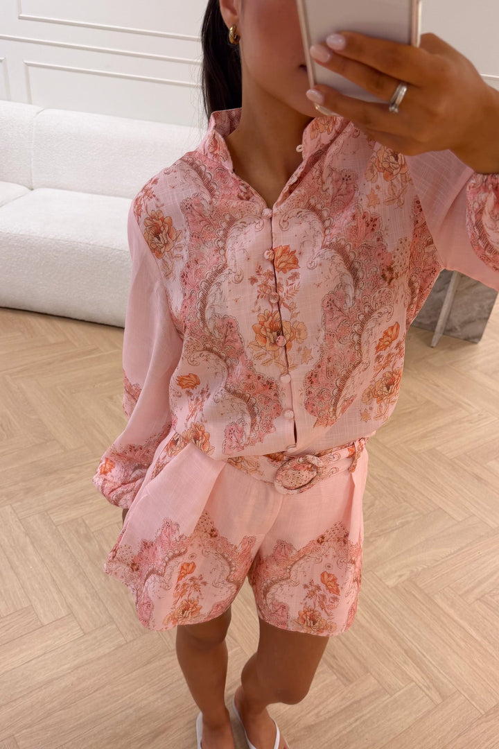 Summer Shorts Pink Paisley | Skjorter og bluser | Smuk
