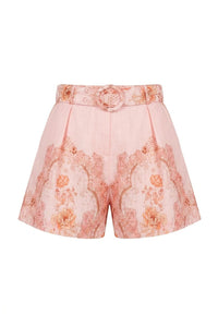 Summer Shorts Pink Paisley
