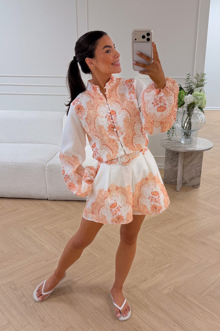 Summer Shorts White Paisley | Skjorter og bluser | Smuk
