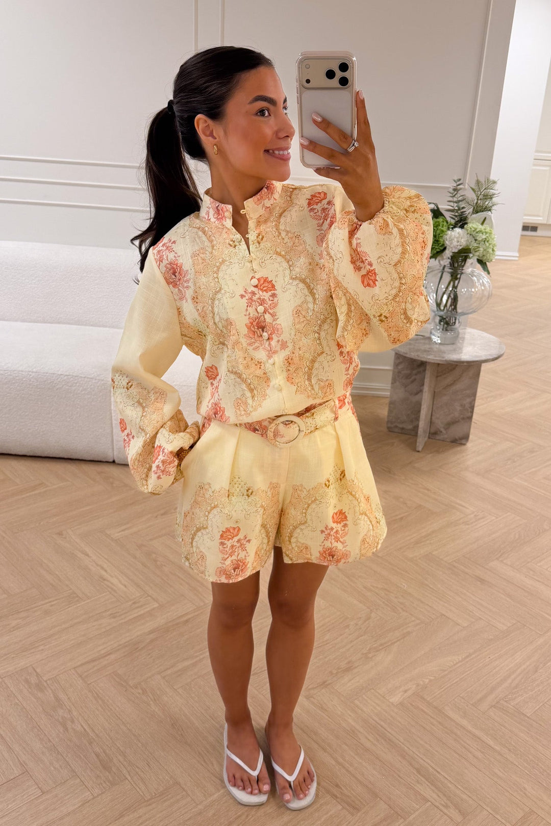 Summer Shorts Yellow Paisley | Skjorter og bluser | Smuk