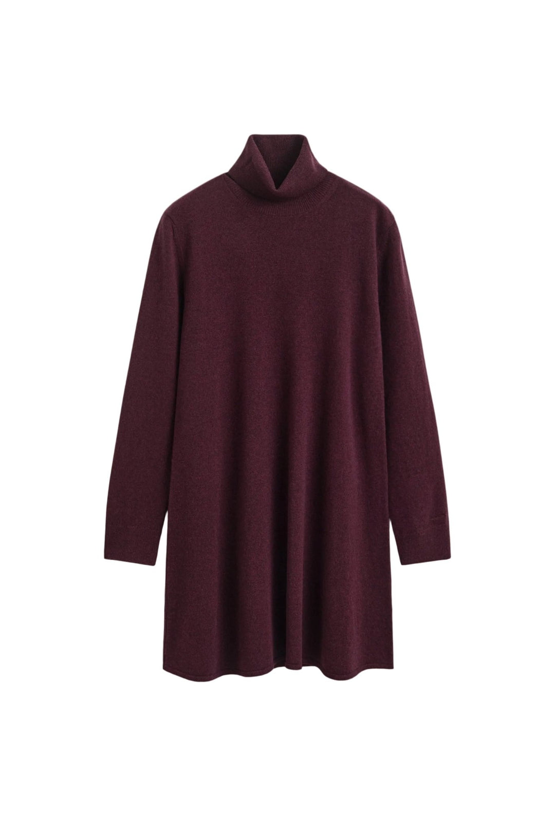 Superfine Lambswool Dress Darkened Wine | Kjoler | Smuk