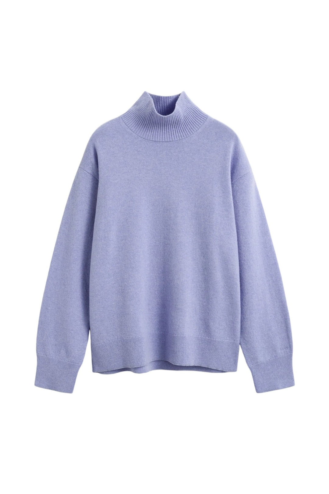 Superfine Lambswool Mockneck Misty Lavender | Genser | Smuk