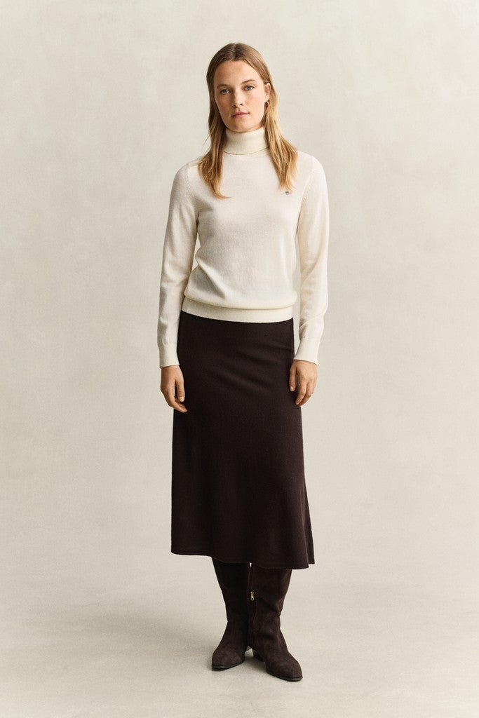 Superfine Lambswool Skirt Deep Brown | Skjørt | Smuk
