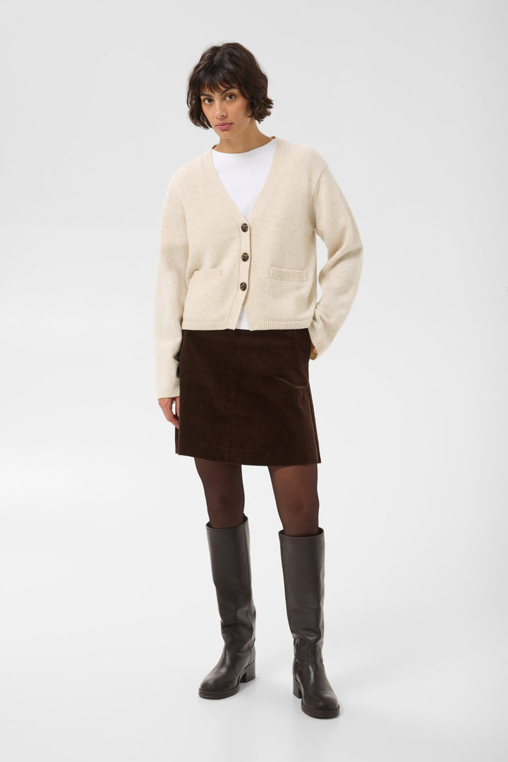 Sveva Cardigan Oatmeal Melange | Genser | Smuk