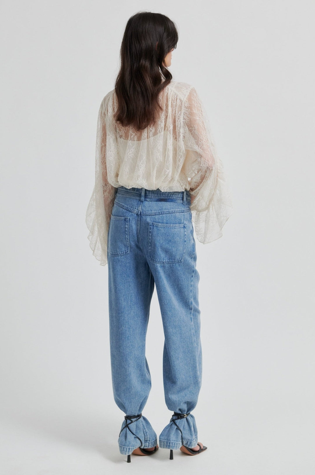 Sybell Lace Blouse Soft Beige | Skjorter og bluser | Smuk