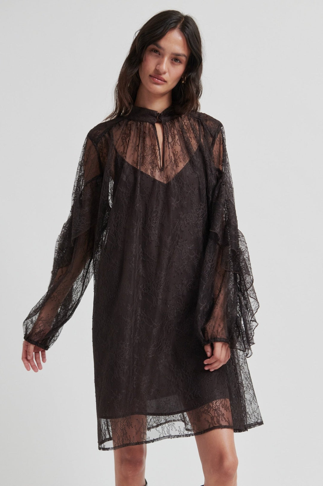 Sybell Lace Dress Chocolate Torte | Kjoler | Smuk