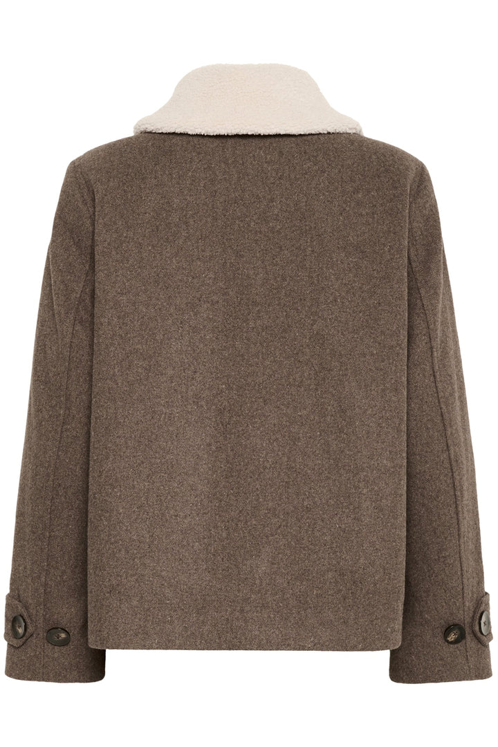 Sylvia Outerwear Dark Walnut Melange | Yttertøy | Smuk - Dameklær på nett