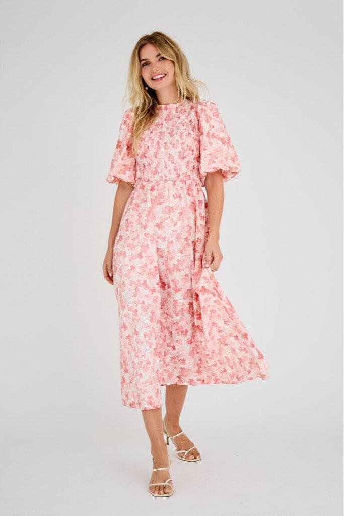 Tabita Dress Rose/White | Kjoler | Smuk - Dameklær på nett