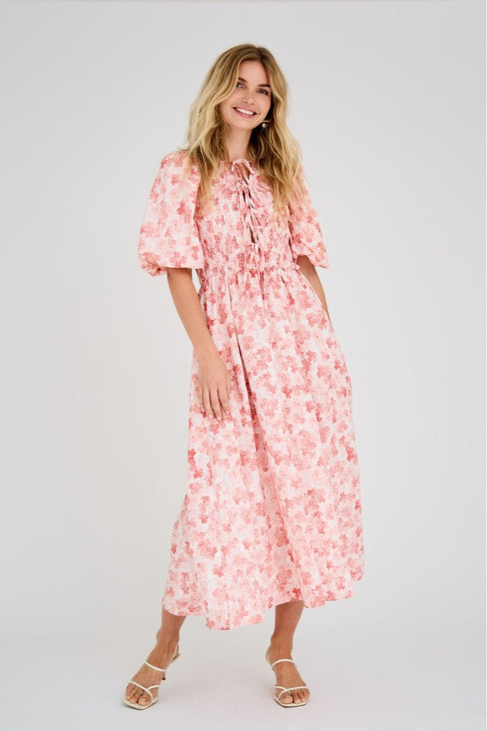 Tabita Dress Rose/White | Kjoler | Smuk - Dameklær på nett