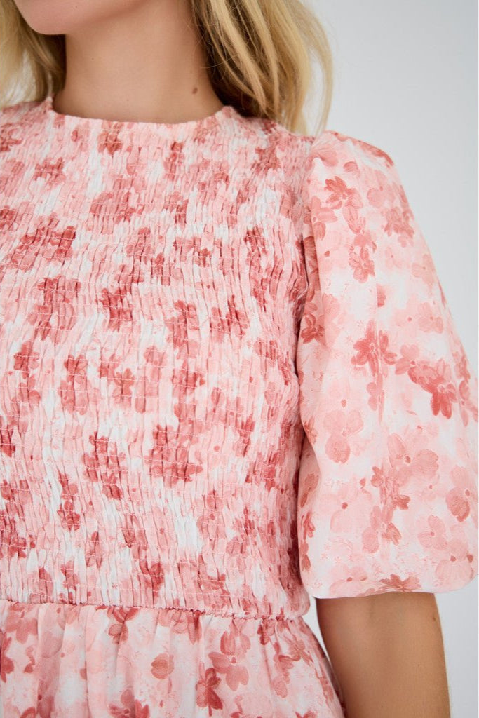 Tabita Dress Rose/White | Kjoler | Smuk - Dameklær på nett