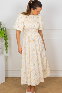 Tabita Dress Sand/Yellow