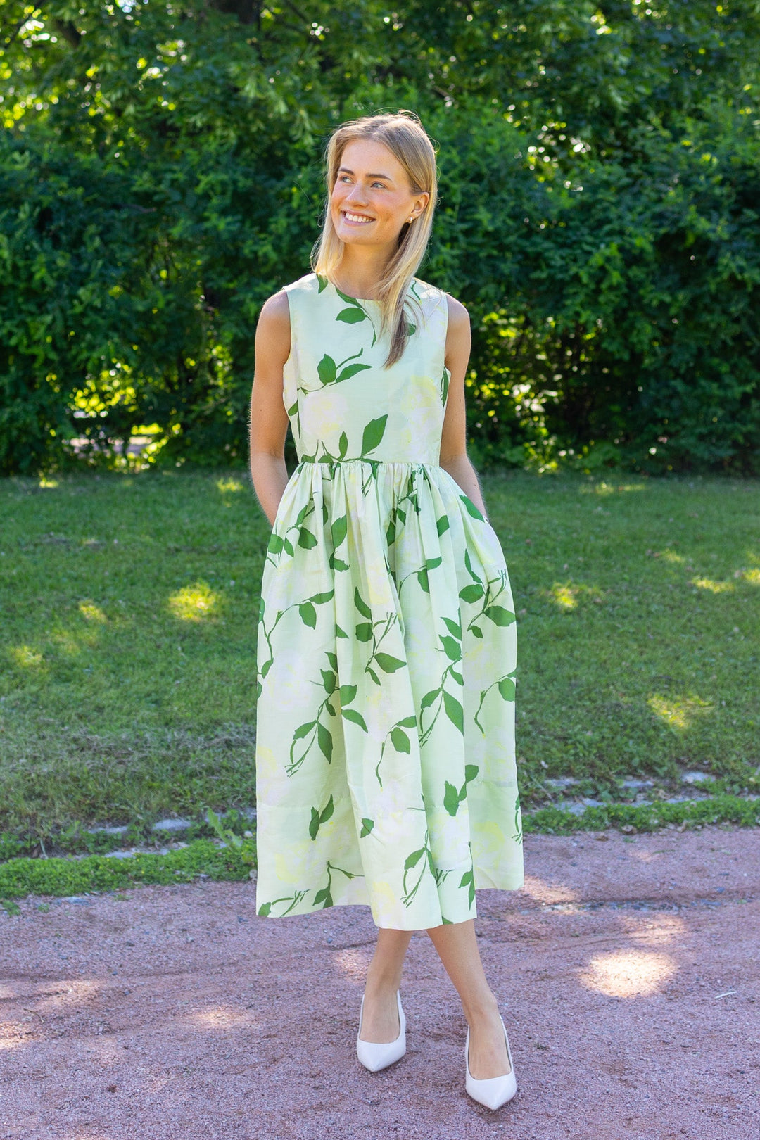 Taffeta Midi Dress Soft Pastel | Kjoler | Smuk