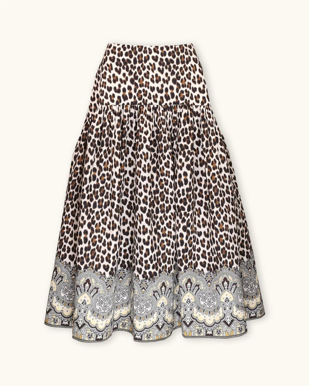 Taffeta Midi Skirt Wild Paisley | Skjørt | Smuk