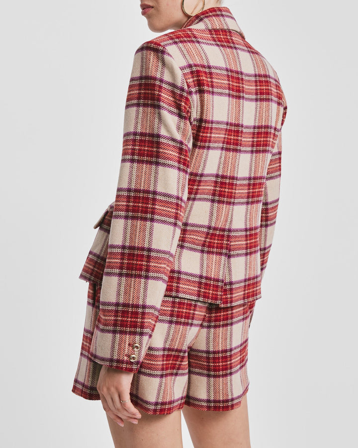 Tailored Blazer Checks | Blazer | Smuk - Dameklær på nett