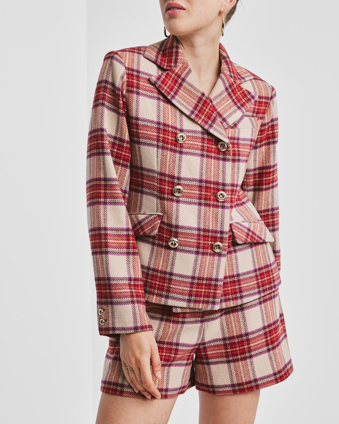 Tailored Blazer Checks | Blazer | Smuk - Dameklær på nett