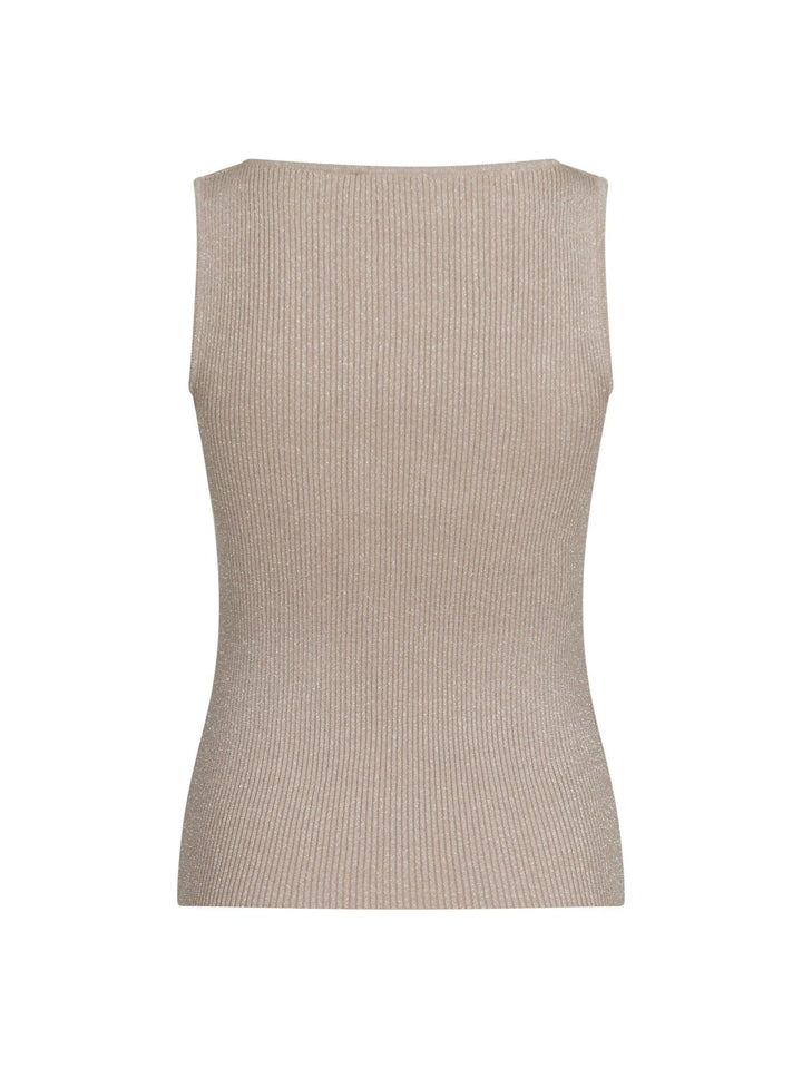 Talia Glitter Knit Top Sand | Genser | Smuk